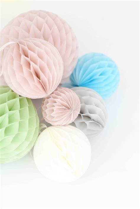 16 Hand Made Tissue Paper HONEYCOMB BALLS Great Value Set Etsy