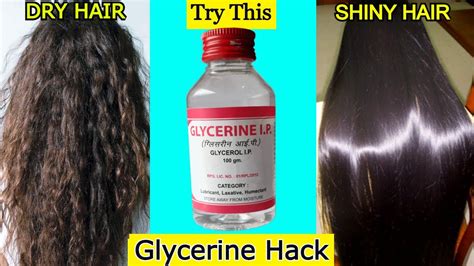 This Glycerine Hack Will Turn Your Dry Frizzy Hair To Soft Shiny Smooth Hair Naturally At Home