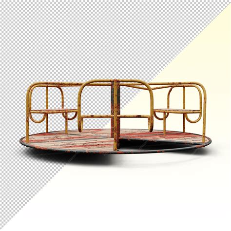 Premium PSD | Old playground merry go round