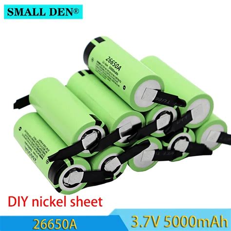 100 Original New 3 7V 26650A Battery 5000mAh High Capacity 5A High