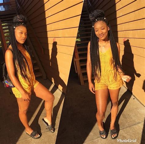 { Follow Tropicana Baee For More 🧡🧡 } Pretty Black Girls Yellow