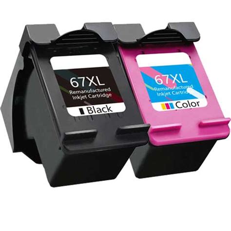 Hp 67xl Remanufactured High Yield Ink Cartridge 2 Piece Combo Pack