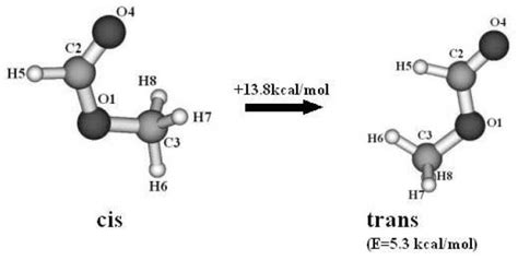 —two Conformers Of Methyl Formate Download Scientific Diagram