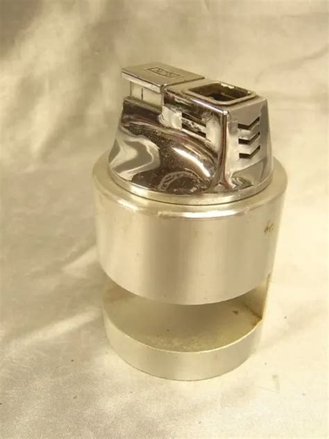 Ancien Briquet De Table Essence Piezo Kogen Lighter Design Vintage Eur