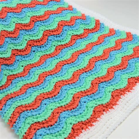 Crochet Pattern For Baby Ripple Blanket At Barbara Wellington Blog