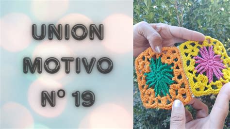 Unión Motivo GRANNY SQUARES a crochet o ganchillo N 19 tutorial paso