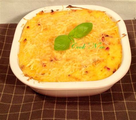 Gratin De Polenta Au Fromage Et Aux Lardons Pour Personnes Cook N