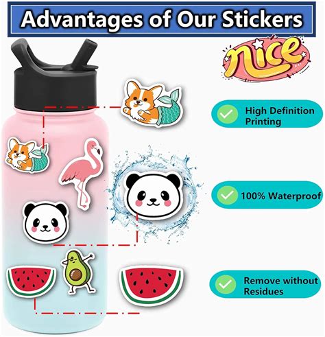 Custom Printed Glossy Adhesive Uv Resistant Vinyl Sticker Labels