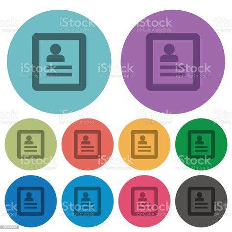 User Profile Color Flat Icons Stock Illustration Download Image Now Applying Avatar Blue