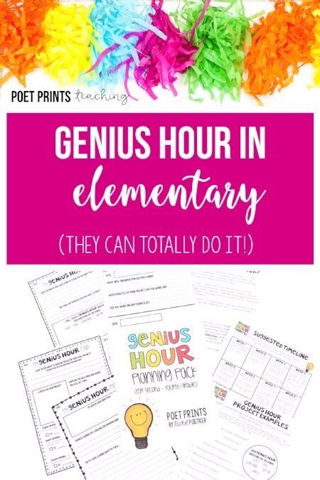 Genius Hour In Elementary — Poet Prints Teaching