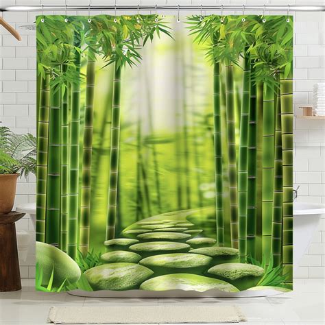 Step Into Serenity Transform Your Shower With Our Bamboo Forest Stone