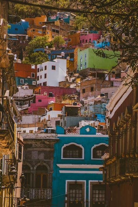 Multi Colored Houses in Guanajuato · Free Stock Photo