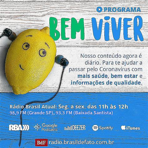 Programa Bem Viver Saí do Brasil Podcast Rádio Brasil de Fato