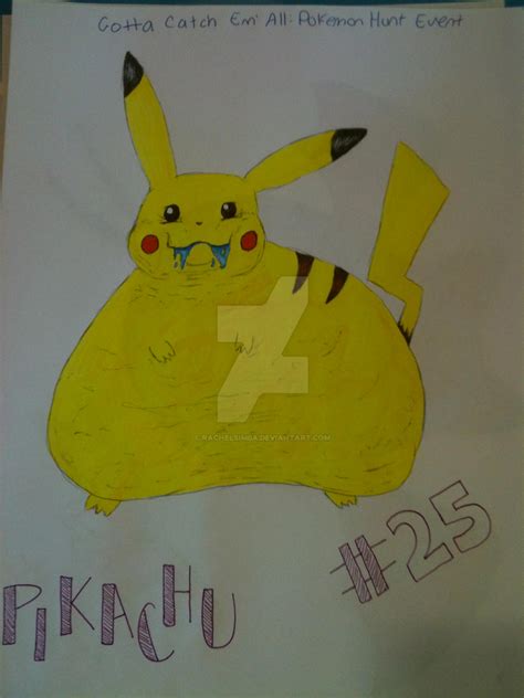 Fat Pikachu by rachelsimba on DeviantArt