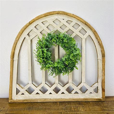 Rustic Framed Lattice Wood Wall Decor | Antique Farmhouse