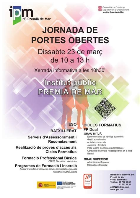 Jornada De Portes Obertes Ipm Qu Far Em Sense Els Alumnes El