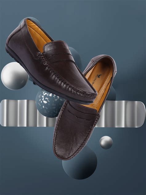 Buy Longwalk Men Brown Solid Formal Loafers Formal Shoes For Men 16949832 Myntra