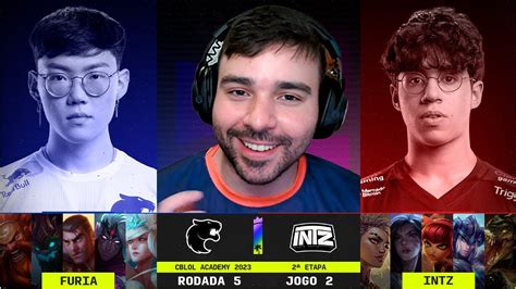 FURIA x INTZ 5ª Rodada CBLOL Academy 2023 2ª Etapa Ilha das