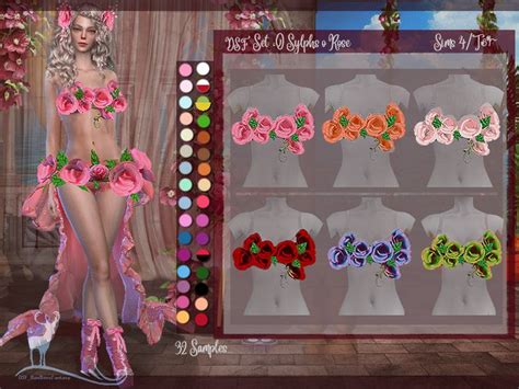 The Sims Resource DSF Top O Sylphs O Rose Sims 4 Sims 4 Anime Sims