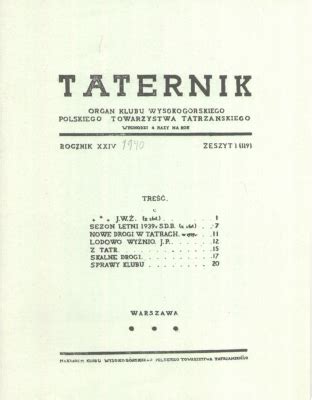 Taternik Rocznik XXIV Zeszyt 1 119 Taternik