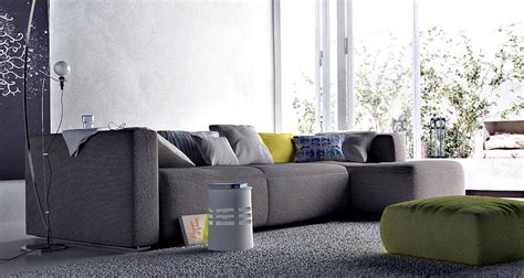 Modern Living Room with Awesome Grey Sofa - Interior Design Ideas