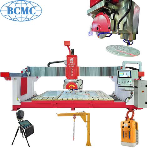 Bcmc Axis Cnc Bridge Saw For Stone Italy Esa System Automatic Marble