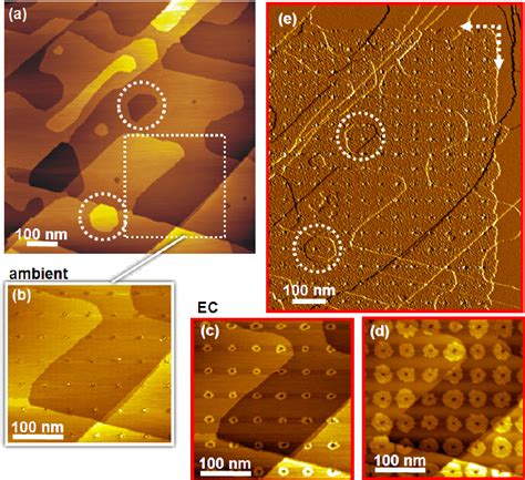 Temporal Evolution Of Cu Upd A Large Scale Ambient Stm Image Of A