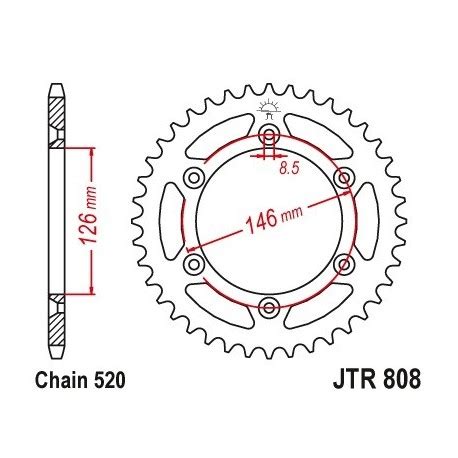 Couronne Jt Sprockets Acier Anti Boue Equip Moto