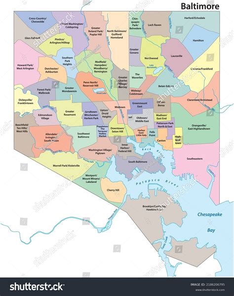 33 Baltimore Neighborhood Map Royalty-Free Images, Stock Photos ...