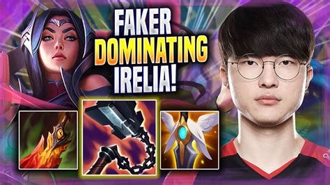 Faker Dominating With Irelia T1 Faker Plays Irelia Mid Vs Vex