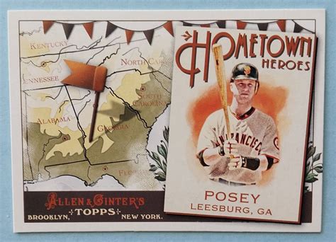 Buster Posey 2011 Topps Allen Ginter Hometown Heroes HH1 San