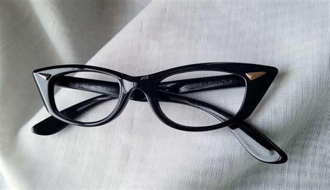 Vintage Bausch And Lomb Frames Black Cat Eyeglasses Bl Eyewear Etsy