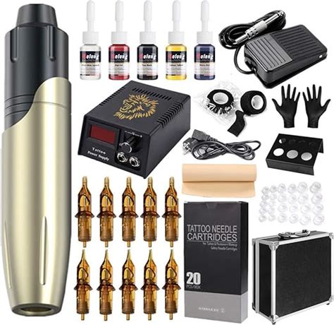 Ychbos Maquina Tatuar Rotativa Kit Completo Profesional Maquina De