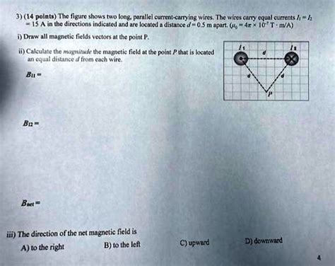 Solved Points The Figure Shows Two Long Parallel Current Carrying