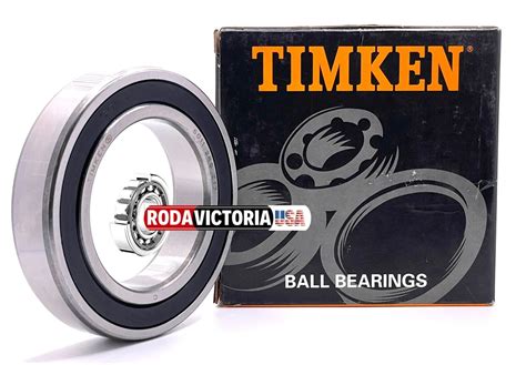 TIMKEN 6011 2RS C3 DEEP GROOVE BALL BEARING 55x90x18mm Rodavictoria USA