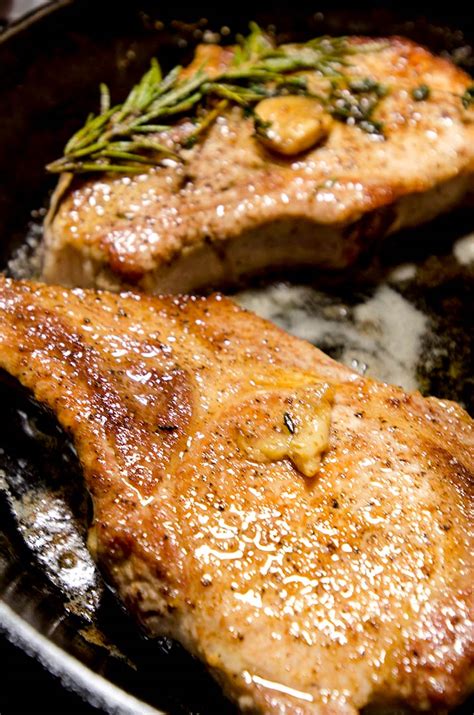 Perfect Pan Seared Pork Chops I D Rather Be A Chef