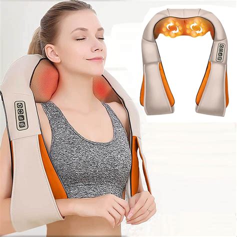 Toshionics Shiatsu Neck And Back Massager With Soothing Heat Electric