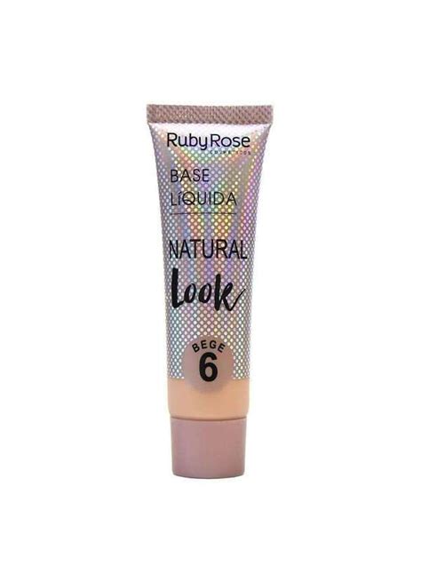 Ruby Rose Base L Quida Natural Look Ruby Rose Bege Bege Ruby