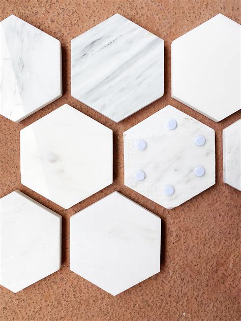 Diy Hexagon Marble Coasters Pop Shop America