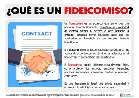 Qu Es Un Fideicomiso Definici N De Fideicomiso