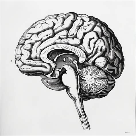 Premium Photo | Schematic Human Brain Diagram for Medical Illustrations ...