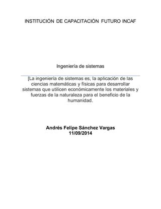 Ingeniera De Sistemas Pdf