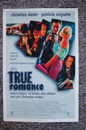 True Romance Lobby Card Movie Poster Christian Slater Patricia Arquette