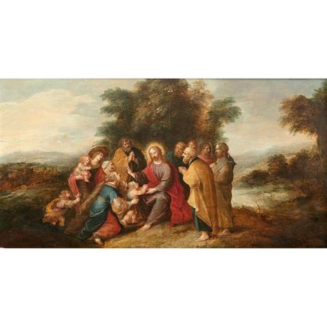 Lot FRANS FRANCKEN II ANVERS 1581 1642 LAISSEZ VENIR A MOI LES