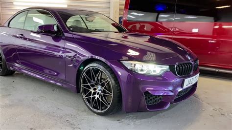 Purple Bmw M Competition Detailed Revs Pops And Bangs Ceramic