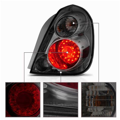 Nissan Altima Euro Style Led Tail Lights Smoked