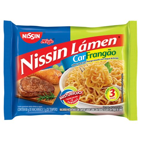 MACARRÃO INSTANTÂNEO LÁMEN CARFRANGÃO NISSIN MIOJO MISTURIOJO PACOTE