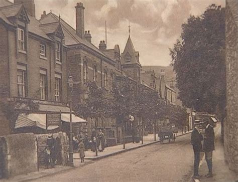 An Old Photograph Of Prestatyn High Street Showing The Town Hall Scala