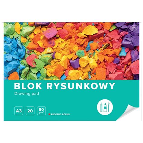 BLOK RYSUNKOWY INTERDRUK A3 20 Kartek 80g