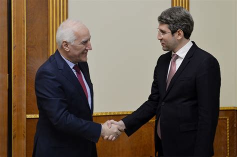 Ptesident Vahagn Khachaturyan Received The Minister Of Justice Grigor